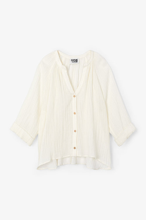 Blouse Molli Froissé Écru
