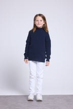Jersey de cuello alto Blush - Azul marino - Niño