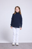 Pull Col Roule Blush - Bleu Marine - Enfant