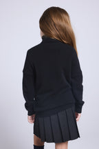 Pull Col Roule Blush - Noir - Enfant