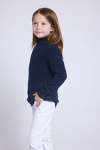 Jersey de cuello alto Blush - Azul marino - Niño