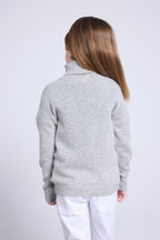 Pull Col Roule Blush - Gris Clair - Enfant