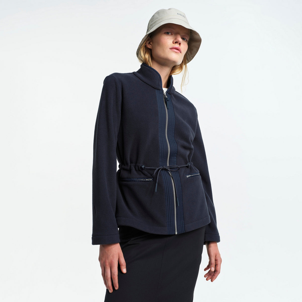 Giacca in pile con zip integrale - Empire - Donna