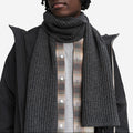 Bufanda - Gris jaspeado oscuro - Unisex