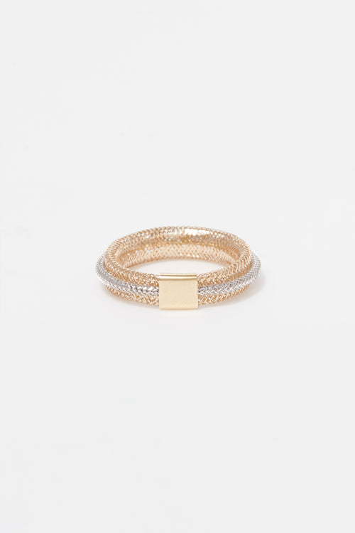 “Matera” Ring – Two-Tone Yellow Gold