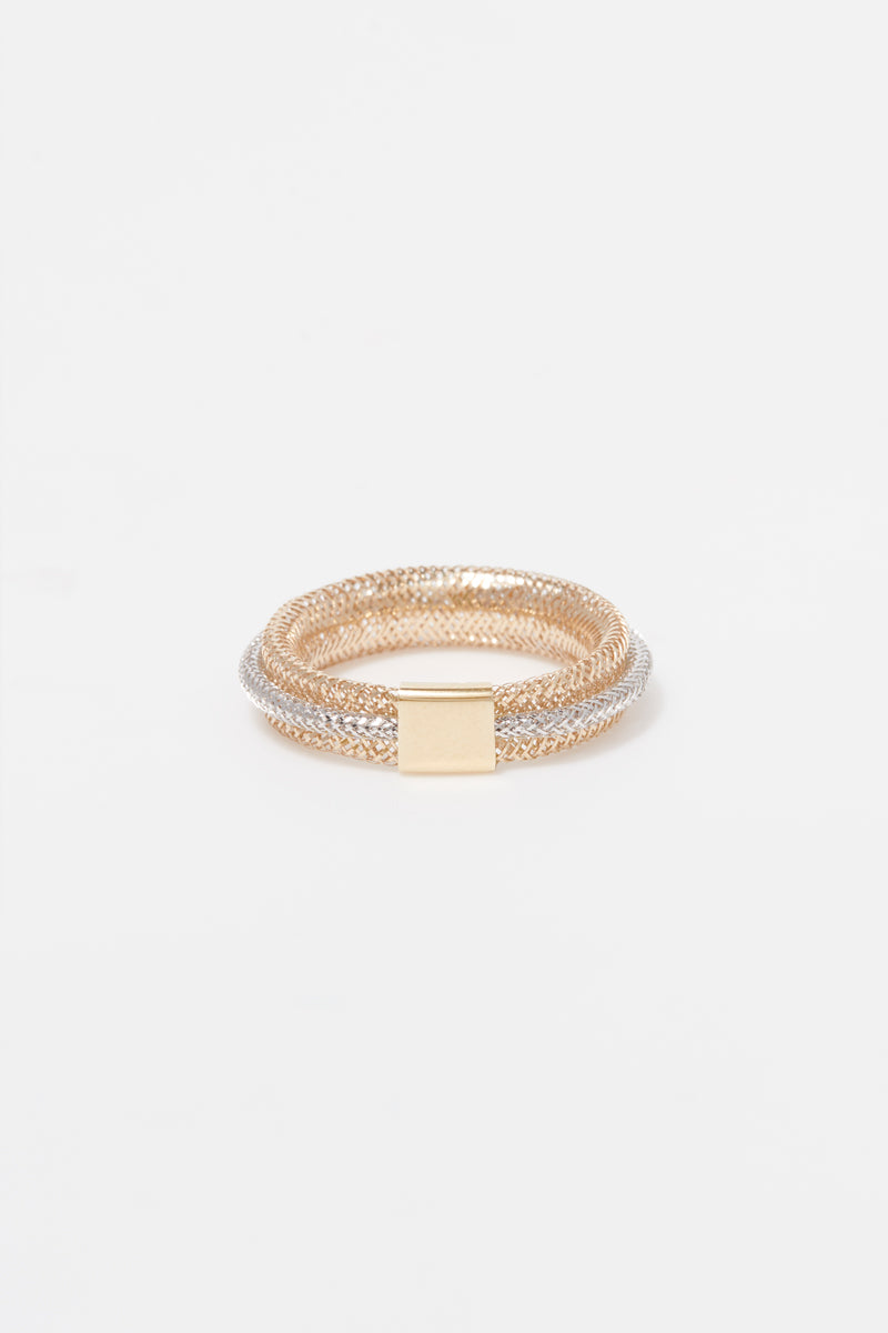 “Matera” Ring – Two-Tone Yellow Gold