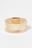 Bague " Vico Scintillant 9Mm" Or Jaune 375/1000