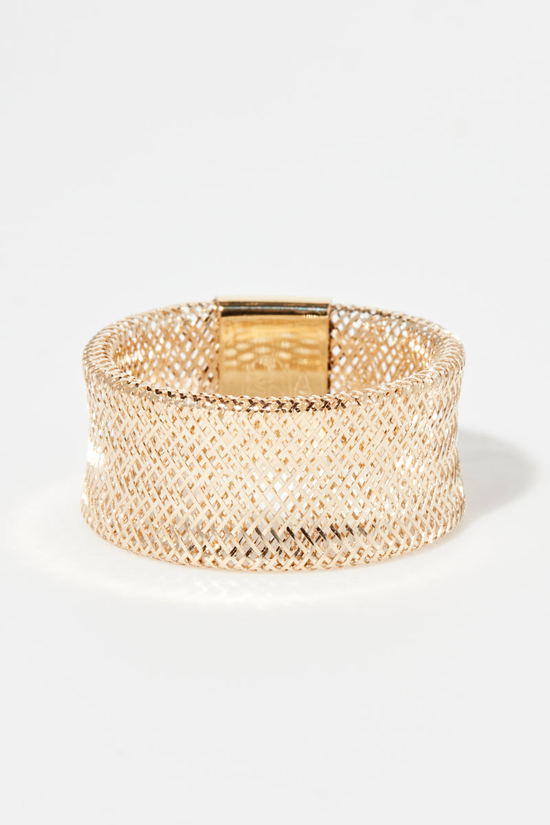 Bague " Vico Scintillant 9Mm" Or Jaune 375/1000