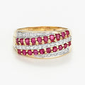 Bague "Chemin Des Rubis" D0,2/23 R0,9/20 - Or Jaune 375/1000