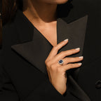 Bague "Soleil Bleu"