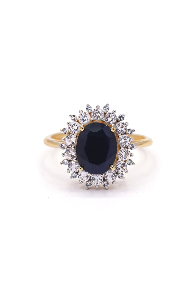 Bague "Soleil Bleu"