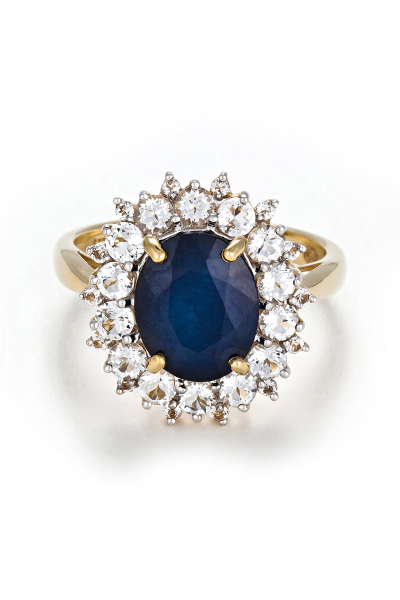 Bague "Soleil Bleu"