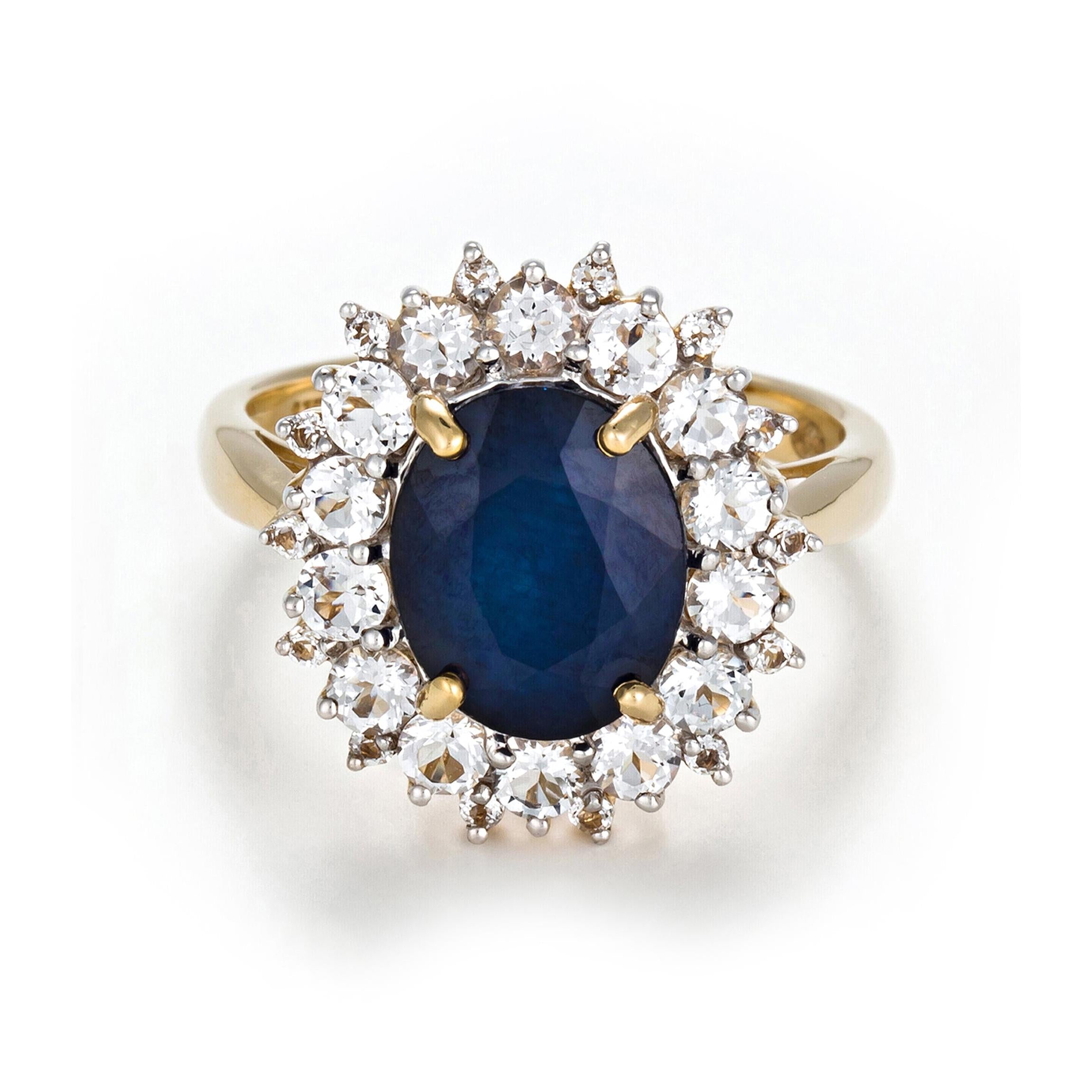 Bague "Soleil Bleu"