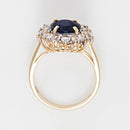 "Blue Sun" Ring - Yellow Gold