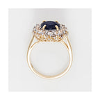 Bague "Soleil Bleu" - Or Jaune 375/1000