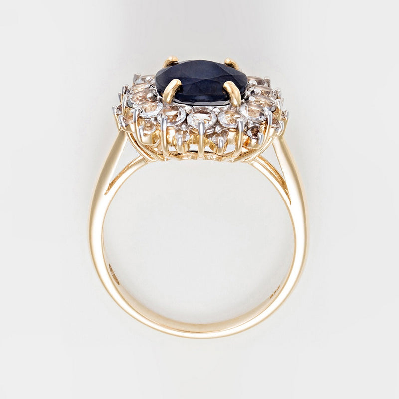 "Blue Sun" Ring - Yellow Gold