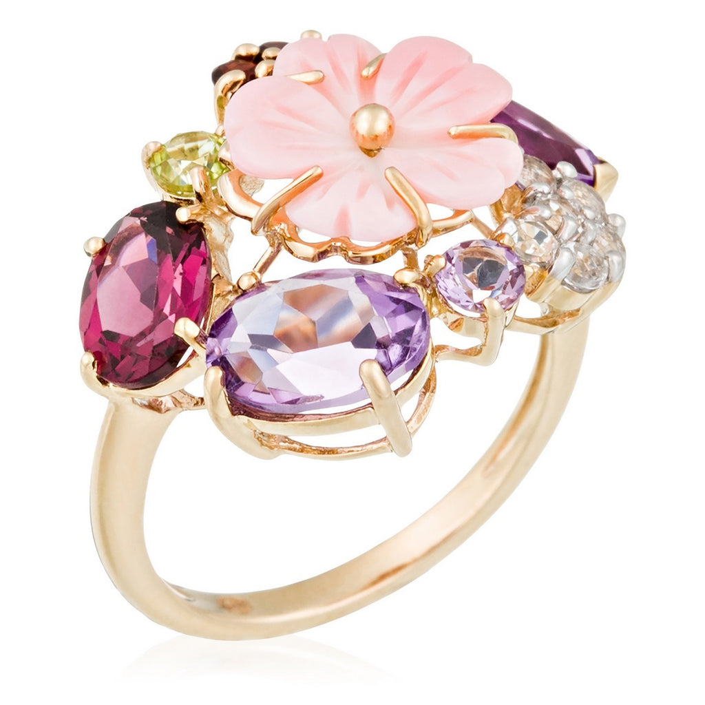 Bague "Jardin Anglais" A0,35/1 Ram1,2/2 G0,3/6 P0,13/1 Rh0,95/1 Wt0,24/6 Nacre