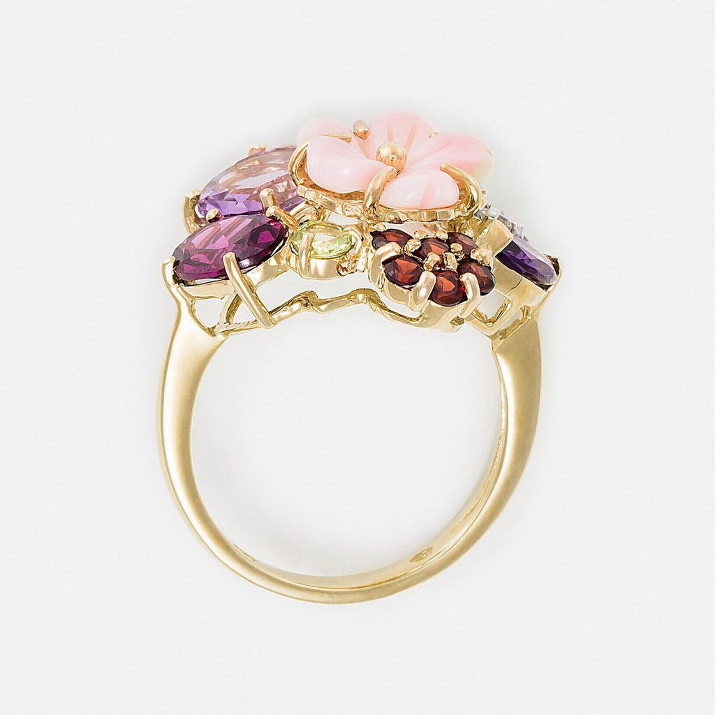 Bague "Jardin Anglais" A0,35/1 Ram1,2/2 G0,3/6 P0,13/1 Rh0,95/1 Wt0,24/6 Nacre