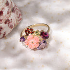 Bague "Jardin Anglais" A0,35/1 Ram1,2/2 G0,3/6 P0,13/1 Rh0,95/1 Wt0,24/6 Nacre