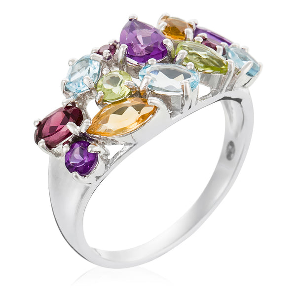 Bague "Tutti Frutti" A0,6/3 C0,36/2 P0,35/2 Rh0,42/3 T0,66/3