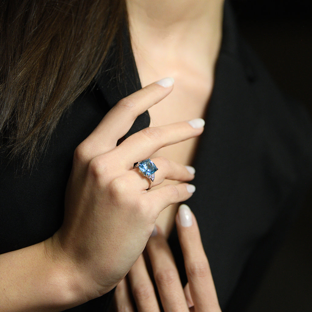 Bague Blue Light Tw0,24/6 Bt7,5/1