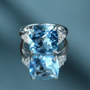 Blanc Anillo Luz Azul Tw0,24/6 Bt7,5/1 - Oro 375/1000