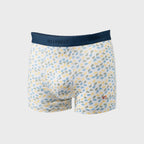 Organic Cotton Boxer Shorts - White Leaf