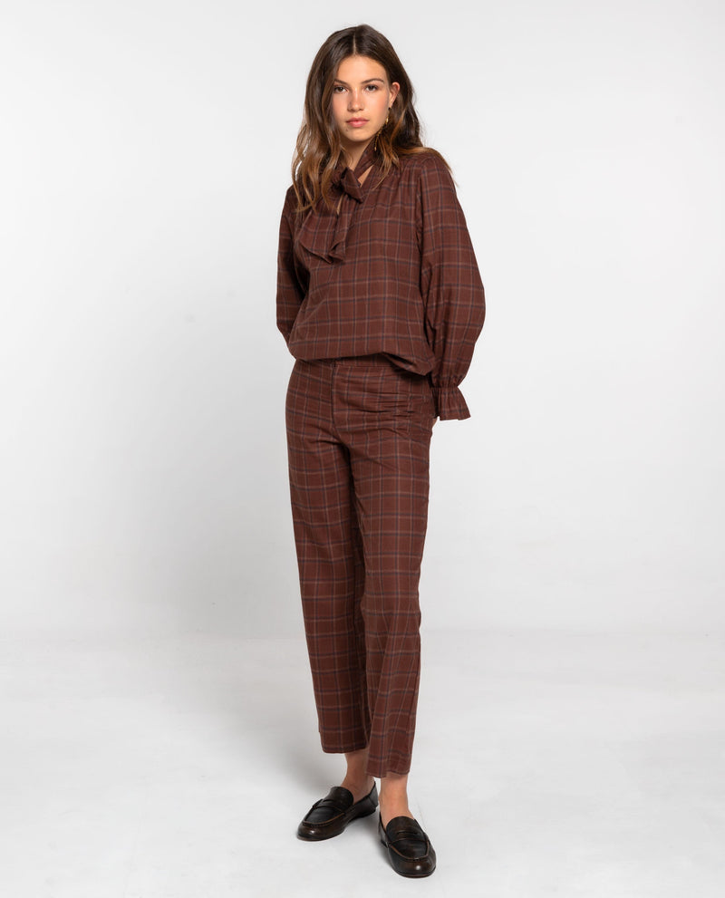 Blouse City Crush - Marron