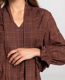 Blouse City Crush - Marron