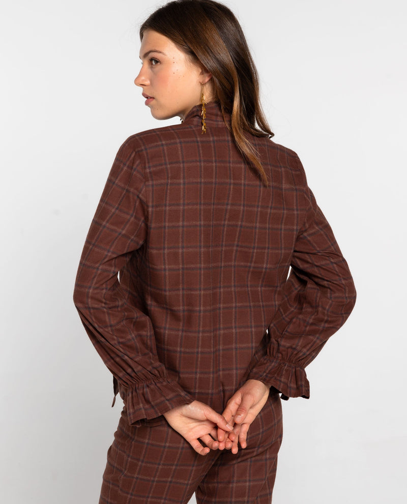 Blouse City Crush - Marron