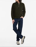 Pull 1/2 Zip - Algue - Homme