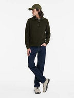 Jersey de punto con media cremallera Algue para hombre