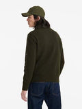 Jersey de punto con media cremallera Algue para hombre