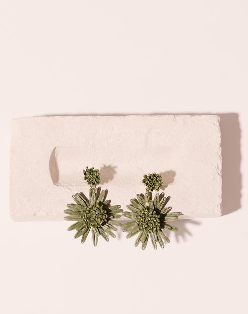 Boucles D'Oreilles Flora Olive