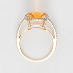 Bague "Divine Citrine 10" Diamant 0,10Ct/32 + Citrine 3,75/1