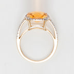 Bague "Divine Citrine 10" Diamant 0,10Ct/32 + Citrine 3,75/1