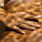 Bague "Divine Citrine 10" Diamant 0,10Ct/32 + Citrine 3,75/1