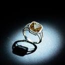 Ring "Divine Citrine 10" D0,10Ct/32 + Citrine 3,75/1 - Yellow Gold 375/1000