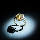 Bague "Divine Citrine 10" D0,10Ct/32 + Citrine 3,75/1 - Or Jaune 375/1000