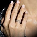 Ring "Entrelacs Lumineux" - Gold Blanc 375/1000