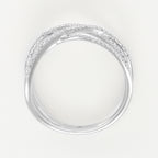 "Luminous Interlacing" Ring - 375/1000 White Gold