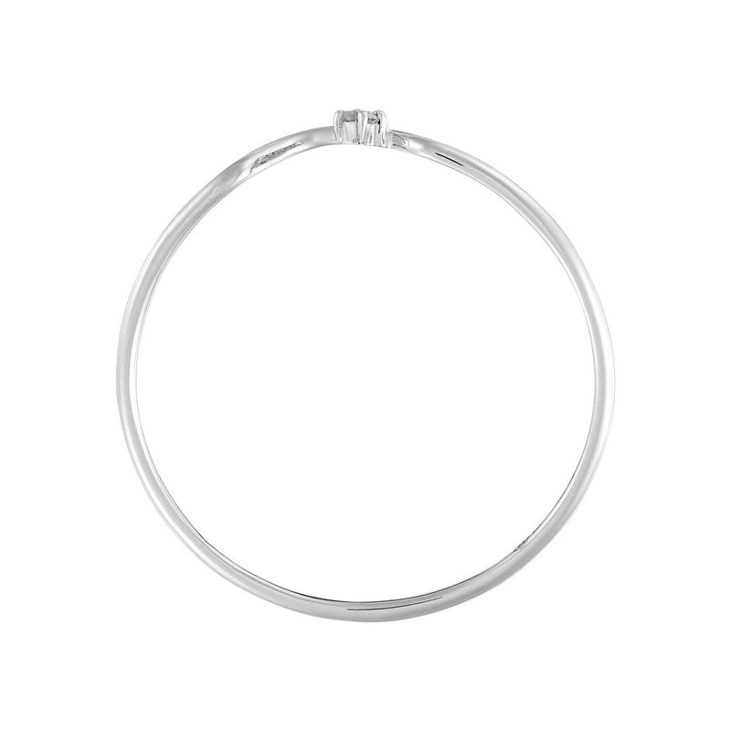 Bague "Pudeur" Diamants 0,01Ct/1 - Or Blanc