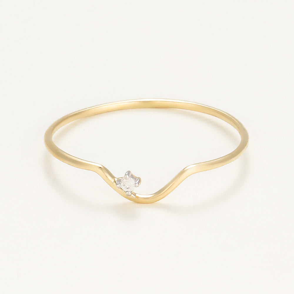 Bague "Pudeur"  Diamants 0,01Ct/1