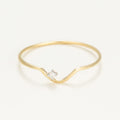 Bague "Pudeur"  Diamants 0,01Ct/1