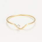 Bague "Pudeur"  Diamants 0,01Ct/1