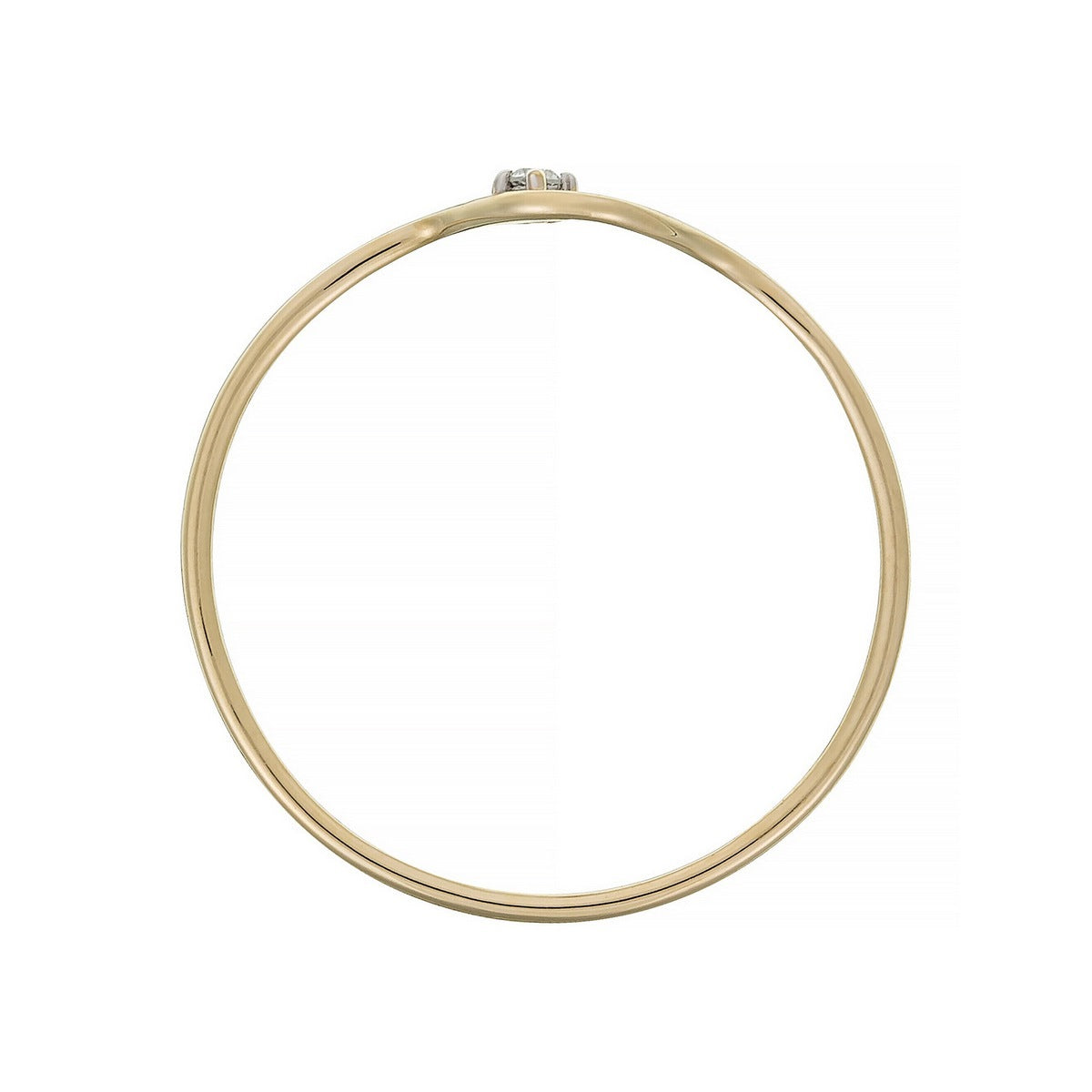 Bague "Pudeur" Diamants 0,01Ct/1 - Or Jaune