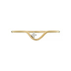 Bague "Pudeur" Diamants 0,01Ct/1 - Or Jaune