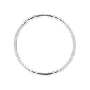 Bague "Alliance Humilité" Diamants 0,02Ct/5 - Or Blanc 375/1000