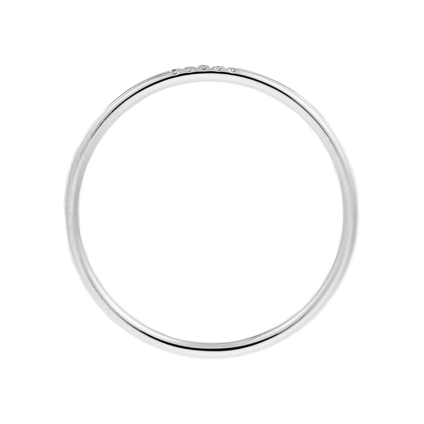 “Alliance Humility” Ring D0.02Ct/5 – 375/1000 White Gold