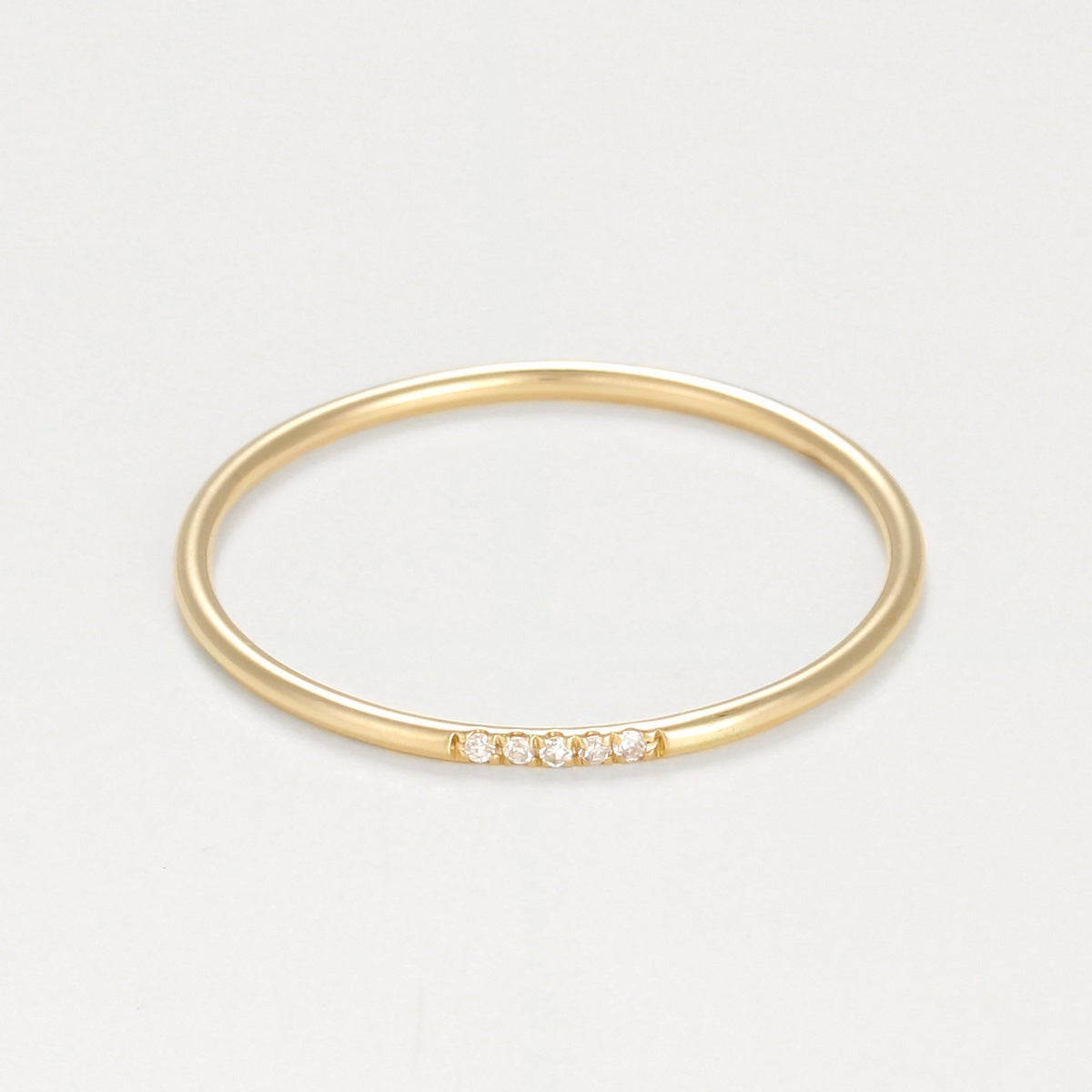Ring "Alliance Humilité" Diamonds 0.02Ct/5 - Yellow Gold